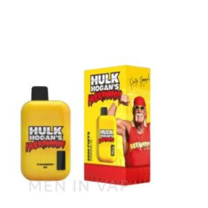 Hulk Hogan 8000 Puff vape desechable color amarillo