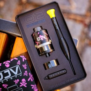 Imagen de DEJAVU RDTA 2, atomizador de tanque reparable doble coil con flujo de aire ajustable.