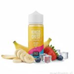 Imagen de Kings Crest Fruits Banana Berry Ice 120ml, e-liquid con sabor a plátano, frutos rojos y mentol.