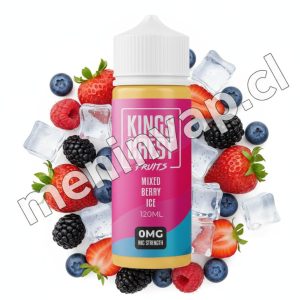 Imagen de Kings Crest Fruits Mixed Berry Ice 120ml, e-liquid con mezcla de frutos rojos y hielo.