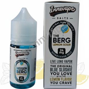 Imagen de Salt Innevape Heisenberg Lemon Sour 24mg para vape con sabor cítrico.