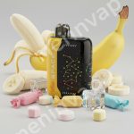 Space X Banana Taffy Freeze Sea Somk vape desechable sabor plátano caramelo hielo