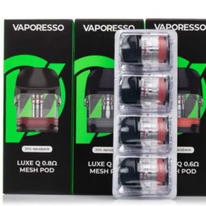 Cartucho original Vaporesso Luxe Q Pod 3ml repuesto para Luxe Q/QS/Q2 – sistema antifugas y recarga superior