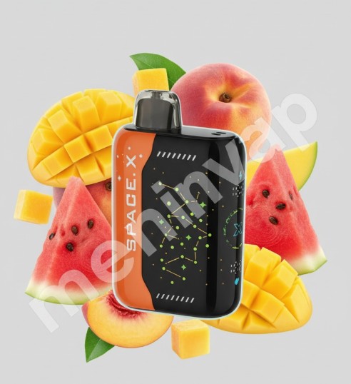 Space X Peach Mango Watermelon Sea Somk vape desechable sabor tropical