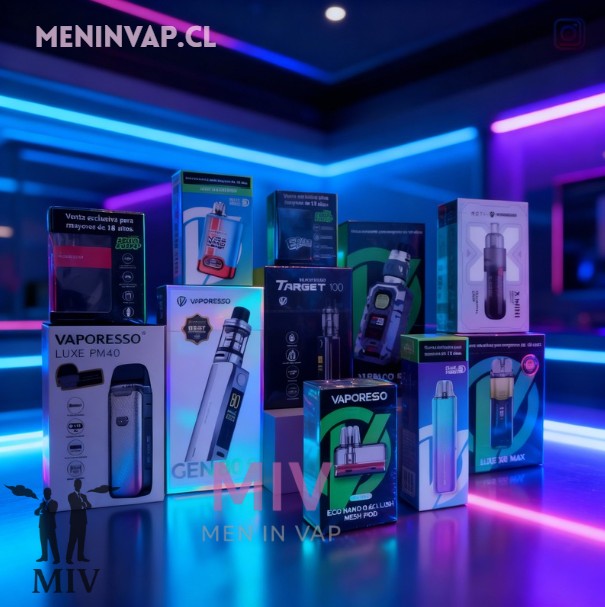 Productos Vaporesso actuales destacados en Chile: modelos 2025, variedad de dispositivos y kits para vapeo.