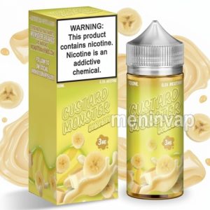 Botella Custard Monster Banana 100ml e-liquid con sabor a plátano y crema pastelera