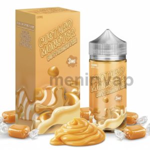 Botella Custard Monster Butterscotch 100ml e-liquid sabor caramelo butterscotch y crema pastelera