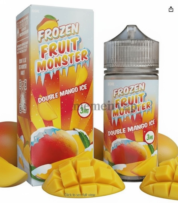 Botella Frozen Fruit Monster Double Mango Ice 100ml con sabor a doble mango y efecto hielo
