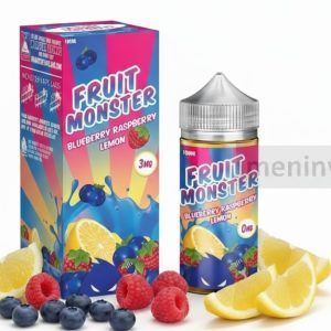 Imagen de Fruit Monster Blueberry Raspberry Lemon 100ml con arándanos, frambuesas y limón frescos.