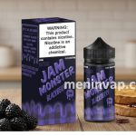 Imagen de Jam Monster Blackberry 100ml con moras frescas y detalles de mermelada.