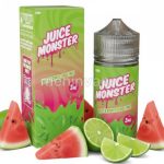 Imagen de Juice Monster Watermelon Lime 100ml con referencia a sandía y lima frescas para vapeo.