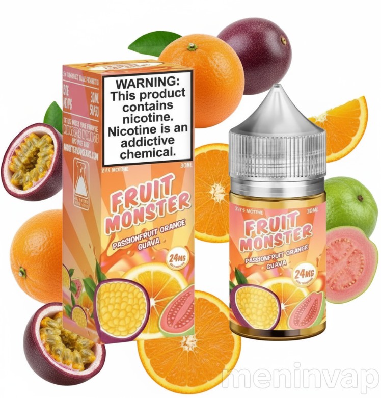Salt Fruit Monster Passionfruit Orange Guava 30ml e-liquid sabor tropical y fresco