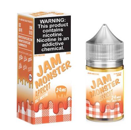 Salt Jam Monster Apricot 30ml e-liquid con sabor a mermelada de albaricoque y tostada cremosa