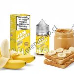 Imagen de Salt Jam Monster Banana 30ml mostrando sabor a plátano cremoso y sales de nicotina.