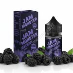 Imagen de Salt Jam Monster Blackberry 30ml mostrando moras frescas y sales de nicotina.