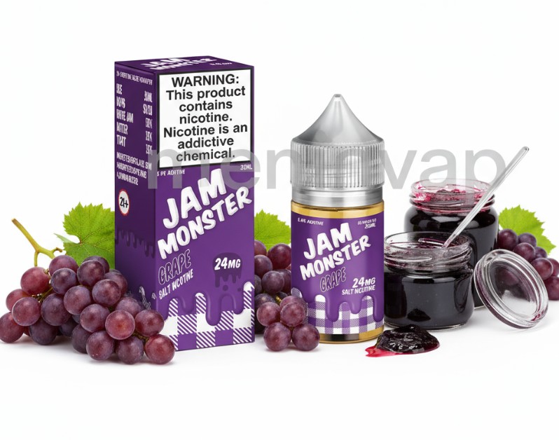 Salt Jam Monster Grape 30ml e-liquid con sabor a uvas y mermelada