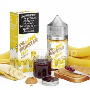 Salt PB & Jam Monster Banana 30ml e-liquid sabor a plátano y mantequilla de maní con nueces