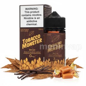 Botella Tobacco Monster Rich 100ml e-liquid sabor tabaco maduro, vainilla y caramelo